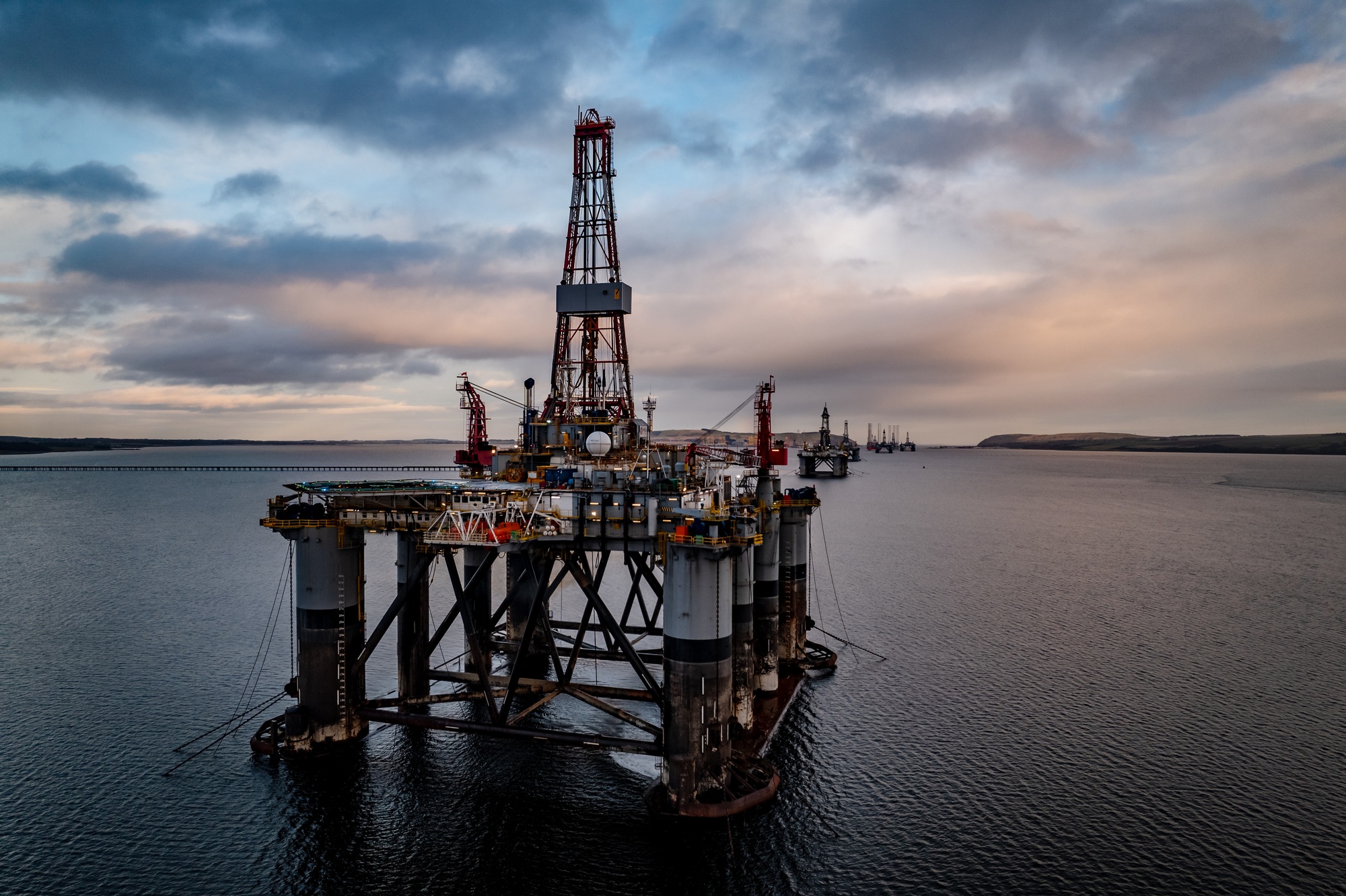 Evening Oil Rig